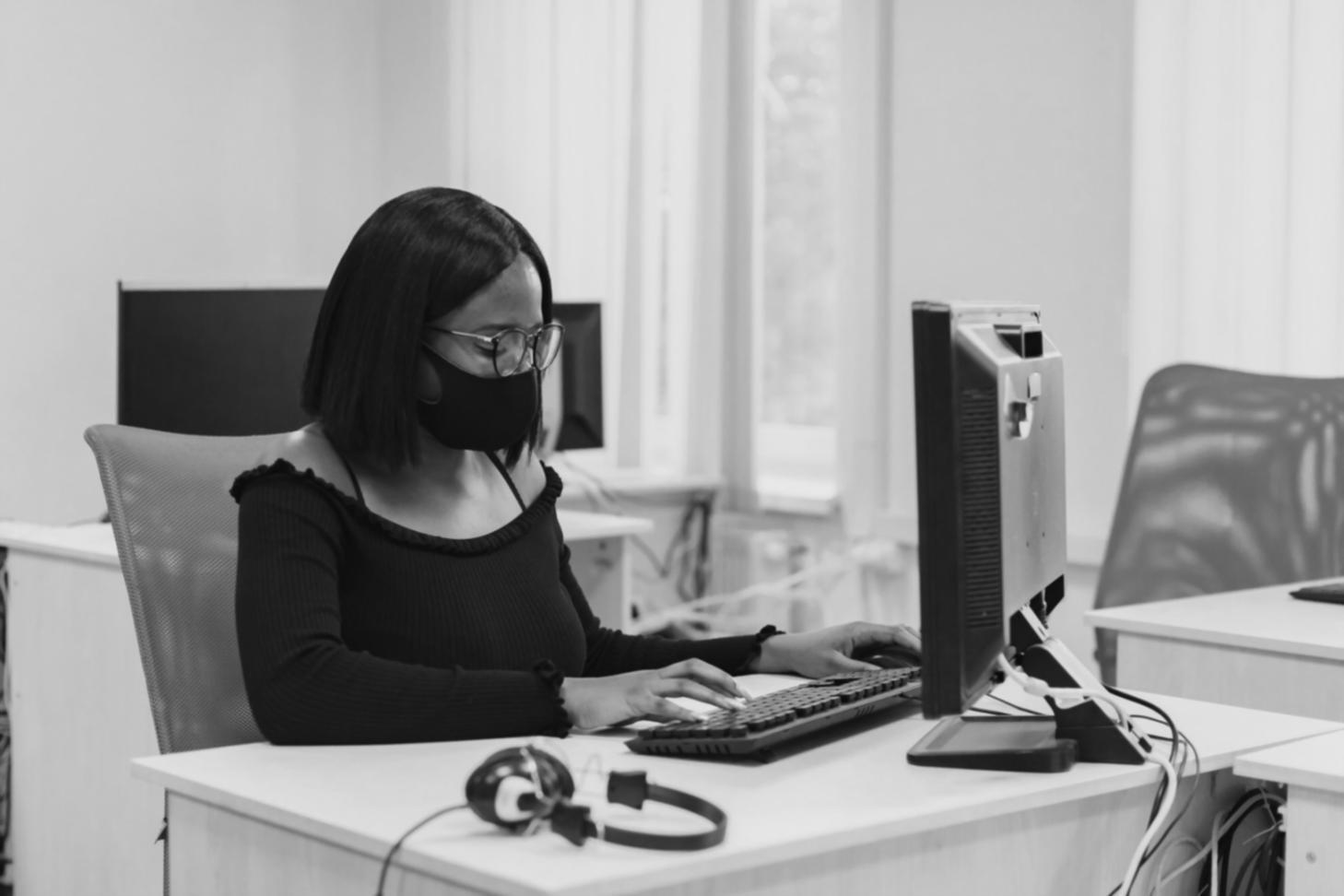 Professional team collaboration workspace showing partner support system